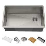 KRAUS Kore Workstation Undermount Stainless Steel Kitchen Sink Retail:$469.95
