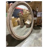 Light Brown Wood Rustic Wall Mirror 36 x 36 x 2" - Round -Retail:$279.99