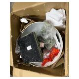 StyleCraft Avignon Distressed Green Floor Lamp - Oatmeal Hardback Fabric Shade Retail:$203.60