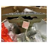 StyleCraft Avignon Distressed Green Floor Lamp - Oatmeal Hardback Fabric Shade Retail:$203.60