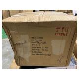 *Read Description* StyleCraft Avignon Distressed Green Floor Lamp - Oatmeal Hardback Fabric Shade Retail:$203.60