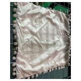 Topfinel Pom Pom Fringes Solid Velvet Throw Pillow Cover (Set of 2) 18x18" -Retail $26.59