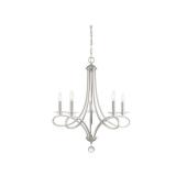 Meridian -  5 Light Chandelier - Brushed Nickel- Retail: $510.00