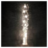 Spectacular 66-inch Silver Metal Floral 10-Light Showpiece Floor Lamp -Retail $ 399.99