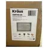 KRAUS Kore Workstation 30-inch Farmhouse Flat Apron Front 16 Gauge Single Bowl Stainless Steel Kitchen Sink with Accessories -Retail $449.95