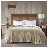 Woolrich Electric Plush to Berber Reversible Full Blanket Bedding -Retail $$119.99