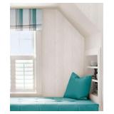 Timber White Peel & Stick Wallpaper -  198in x 20.5in x 0.025in (Set of 2) -  Retail $64.99