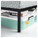 Best Price Mattress 14 Inch Metal Platform Beds w/Heavy Duty Steel Slat Mattress Foundation (No Box Spring Needed), Black Full Frame Retail $129.00