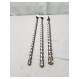 Piece Carbide Tipped BIT, Masonry Drill Bit Set, SDS Max!!! (24" Length)