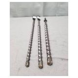 Piece Carbide Tipped BIT, Masonry Drill Bit Set, SDS Max!!! (24" Length)