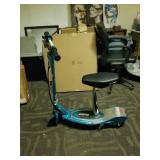 Razor E200S Seated Electric Scooter (Teal, 37 x 16 x 42-Inch)