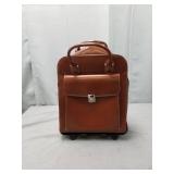 McKleinUSA, W Series, LA Grange, Top Grain Cowhide Leather, 15" Leather Vertical Patented Detachable -Wheeled Ladies