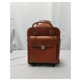 McKleinUSA, W Series, LA Grange, Top Grain Cowhide Leather, 15" Leather Vertical Patented Detachable -Wheeled Ladies