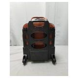 McKleinUSA, W Series, LA Grange, Top Grain Cowhide Leather, 15" Leather Vertical Patented Detachable -Wheeled Ladies