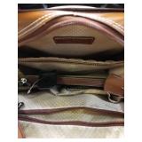 McKleinUSA, W Series, LA Grange, Top Grain Cowhide Leather, 15" Leather Vertical Patented Detachable -Wheeled Ladies