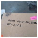 Light Brown+Teak Finish La Brea Outdoor Acacia Wood and Wicker Barstools