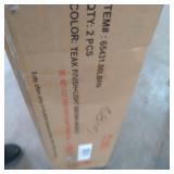 Light Brown+Teak Finish La Brea Outdoor Acacia Wood and Wicker Barstools