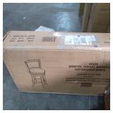 Boraam Bristol 29" Swivel Bar Stool, Distressed White