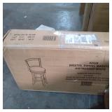 Boraam Bristol 29" Swivel Bar Stool, Distressed White