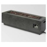 Wellington Outdoor Iron Rectangular Fire Pit by Christopher Knight Home