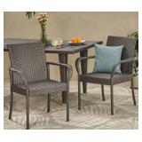 Trombone Outdoor Contemporary Wicker Dining Chair (Set of 2) by Christopher Knight Home- Retail:$259.99