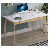Kerrogee 47.2" Wood Computer Desk with 2 Drawers Retail:$212.99