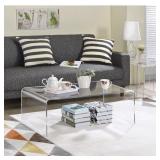 Clear Acrylic Coffee Table- Retail:$287.19