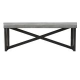 Raven Mango Wood Dining Bench with Gold legs- Retail:$359.99