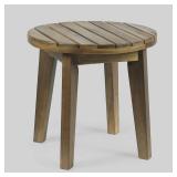 Gertrude Outdoor 16" Acacia Wood Side Table by Christopher Knight Home