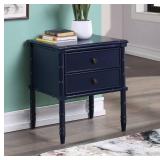 Ettington 2-Drawer Bamboo Carved Nightstand by Greyson Living- Retail:$208.49