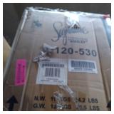 Signature Design by Ashley Bellatier Black/Brown Adjustable Height Upholstered Swivel Barstool