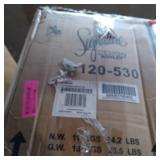 Signature Design by Ashley Bellatier Black/Brown Adjustable Height Upholstered Swivel Barstool