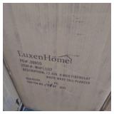 22.4in. H MgO Fiberclay White Wavy Tall Planter- Retail:$76.09