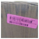 22.4in. H MgO Fiberclay White Wavy Tall Planter- Retail:$76.09