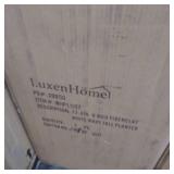 22.4in. H MgO Fiberclay White Wavy Tall Planter- Retail:$76.09