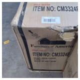 Furniture of America Tays Rustic Linen Dining Chairs (Set of 2)