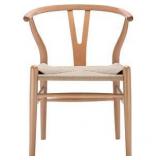Pair of Poly and Bark Weave Chairs in Natural - Retail:$369.49