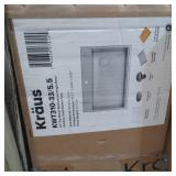 KRAUS Kore Workstation Drop-In Stainless Steel Kitchen Sink- Retail:$399.95