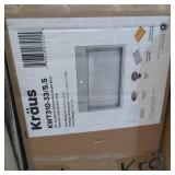 KRAUS Kore Workstation Drop-In Stainless Steel Kitchen Sink- Retail:$399.95