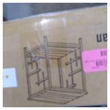 Sei Freston Faux Marble End Table With Open Shelf in Chrome - All