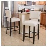 Mayfield Contemporary Linen Barstool (Set of 2) by Christopher Knight Home - Retail:$232.00