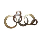 Stratton Home Decor Metallic Rings Wall Decor