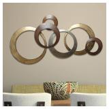 Stratton Home Decor Metallic Rings Wall Decor