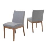 Kwame Mid-century Fabric Dining Chair by Christopher Knight Home (Set of 2)- Retail:$187.49