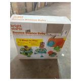 Bright Starts Bounce Bounce Baby 2-in-1 Activity Center Jumper & Table - Playful Pond (Green), 6 Months+