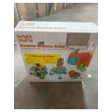 Bright Starts Bounce Bounce Baby 2-in-1 Activity Center Jumper & Table - Playful Pond (Green), 6 Months+