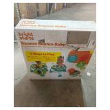 Bright Starts Bounce Bounce Baby 2-in-1 Activity Center Jumper & Table - Playful Pond (Green), 6 Months+