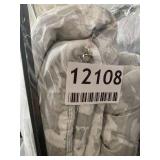 PERI HOME GREY AND WHITE TWIN COMFORTER SET