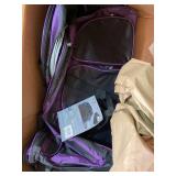 Travelers Club ADVENTURE 30 in. Multi-Pocket Upright Rolling Duffel Bag, Purple