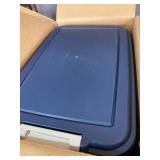 IRIS 3-Piece Airtight Pet Food Container & Scoop Combo, Navy Blue